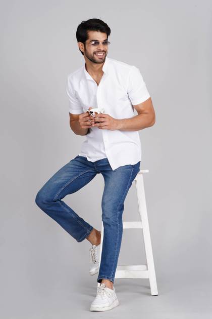 Classic White Popcorn Shirt
