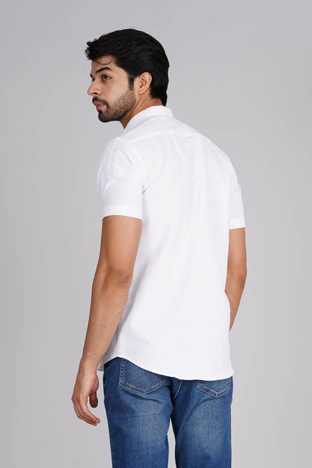 Classic White Popcorn Shirt