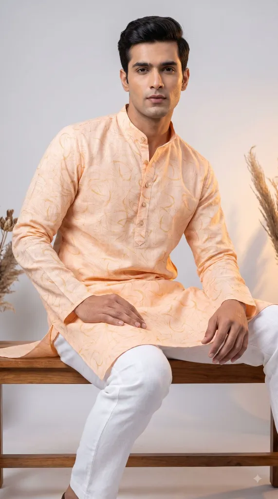 Model_sitting_in_peach_kurta_2K_20261021200230.webp