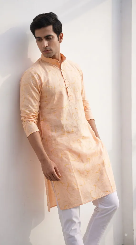 Model_wearing_peach_kurta_2K_20261021200810.webp