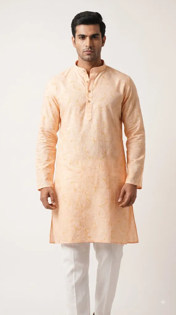 Model_wearing_peach_linen_kurta_2K_20261021200252.webp