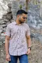 Jungle Printed Jaipuri Shirt in Cream