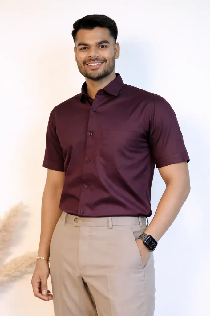 [36VFH0009] Giza Imperio Half-Sleeve Shirt (S)