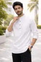 White Vault Short Kurta
